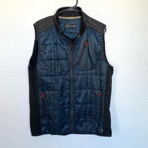 Men's Dark Blue Quilted Vest